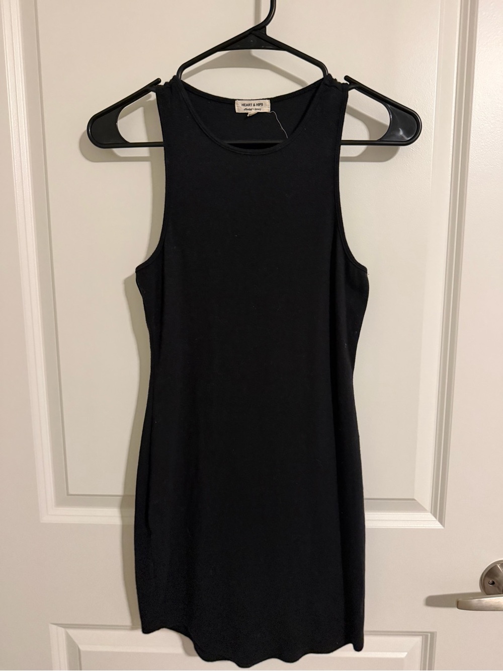 Heart&Hips Black Sleeveless Fitted Mini Dress